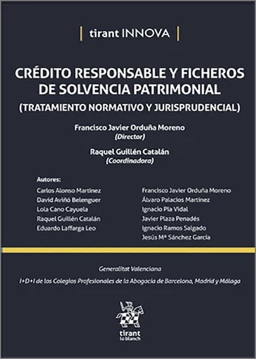 Crédito responsable y ficheros de solvencia / 9788410716933