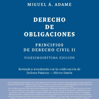 Principios de derecho civil II. Derecho de obligaciones 2024
