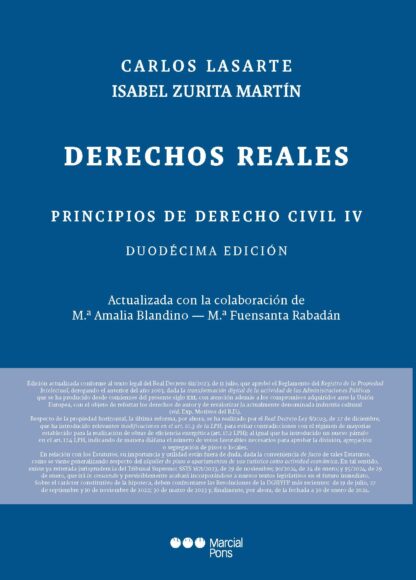 Principios de derecho civil IV. Derechos reales 2024