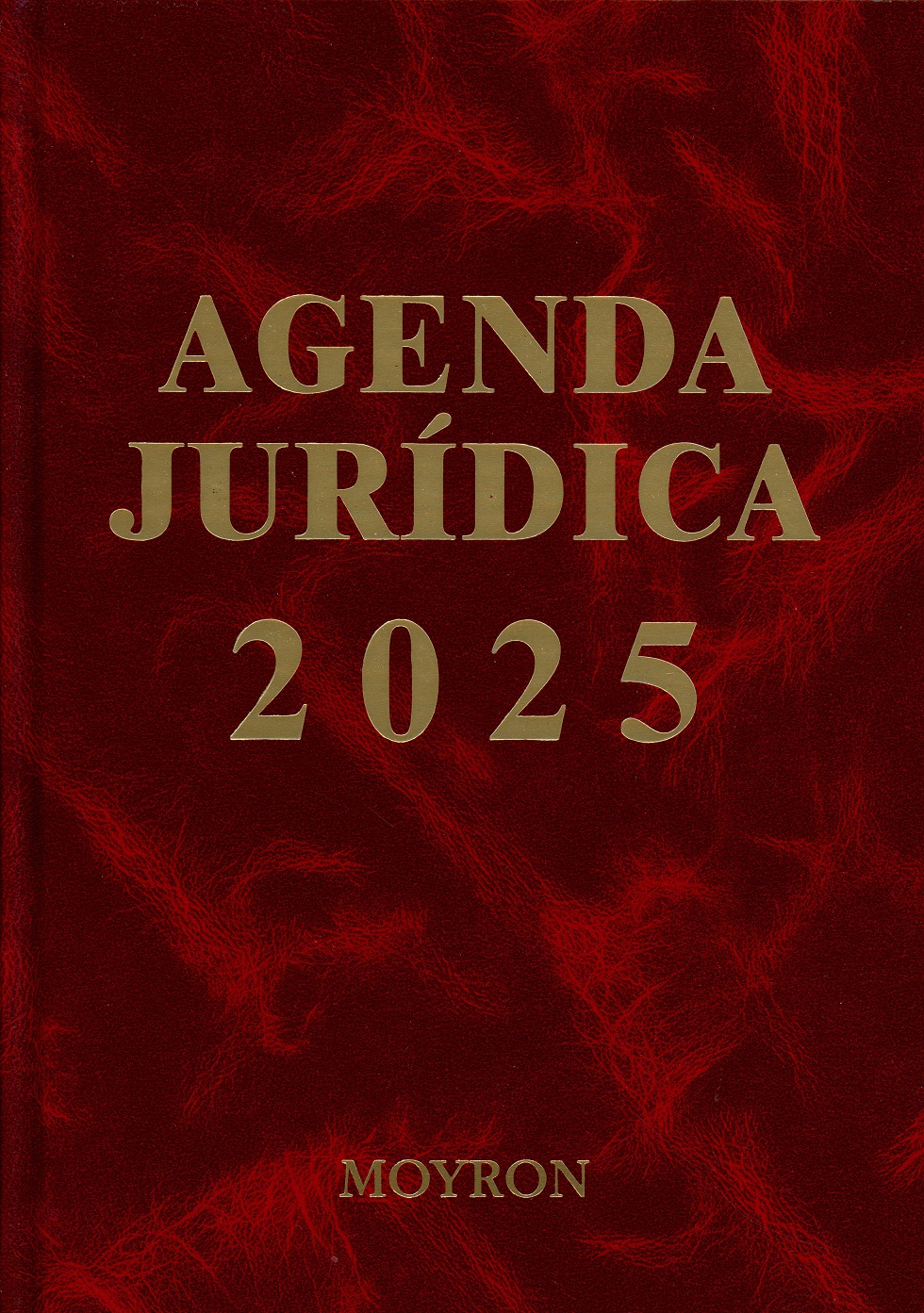 Agenda jurídica Moyron 2025 Granate