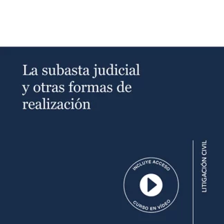 Subasta judicial y otras formas de realización