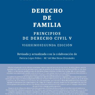 Principios de derecho civil V. Derecho de familia 2024