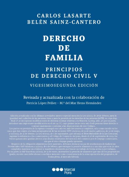 Principios de derecho civil V. Derecho de familia 2024
