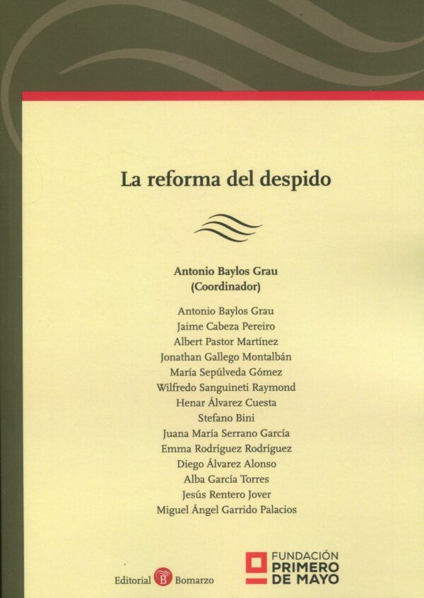 La reforma del despido / 9788419574640/ ANTONIO BAYLOS