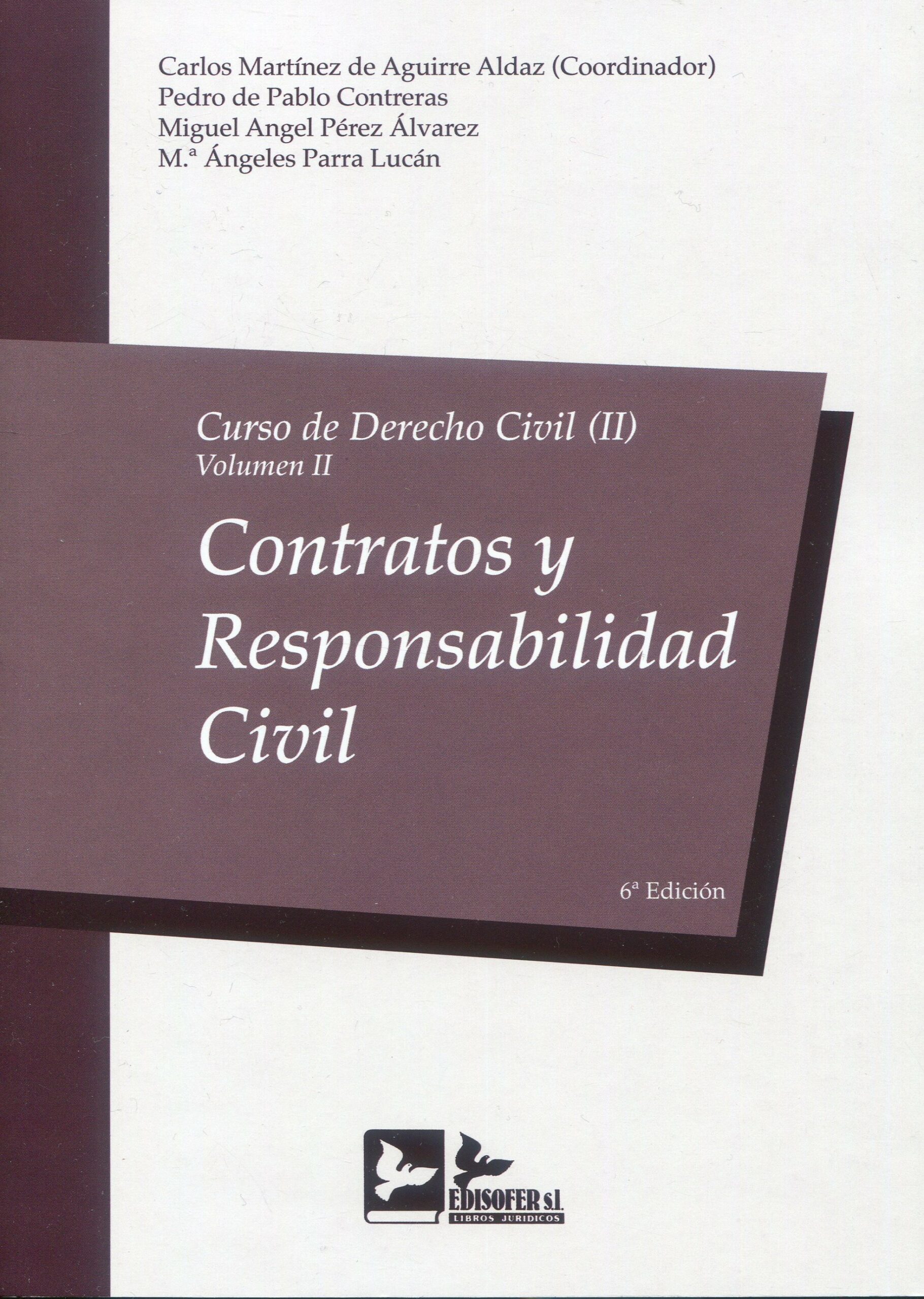 Curso de derecho civil 2 2 / Martínez de Aguirre/ 9788418493492