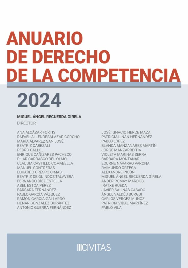 Anuario derecho competencia 2024