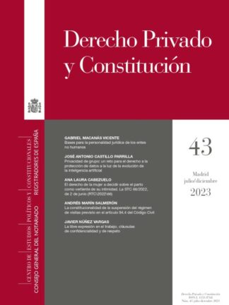 Revista de Derecho Privado y Constitución Nº 45. Julio/ diciembre 2024