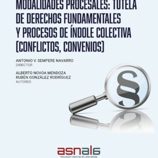 Modalidades procesales: tutela de derechos fundamentales y procesos de índole colectiva (Conflictos, convenios)