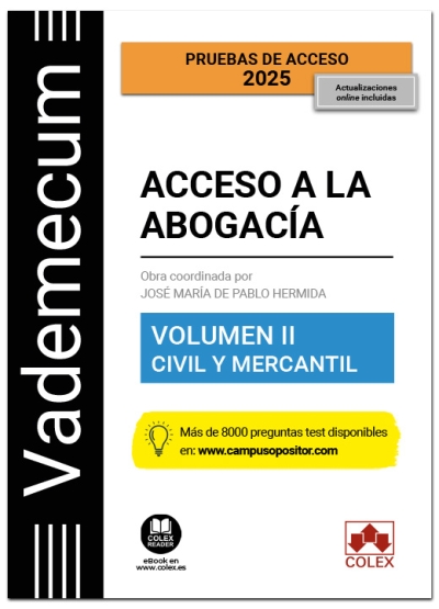 Vademecum Acceso abogacía Civil y mercantil 2025