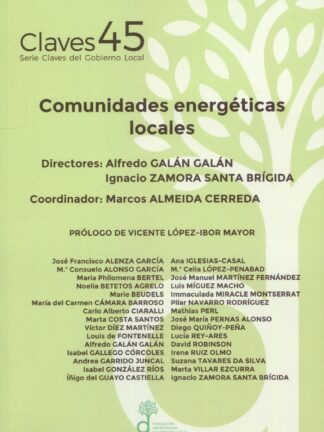 Comunidades energéticas locales. Claves 45