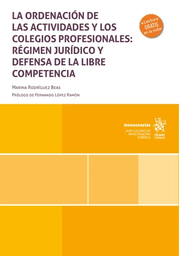 Ordenación actividades colegios profesionales /9788410719507