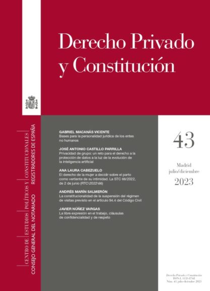 PDF Revista de Derecho Privado y Constitución Nº 45. Julio/ diciembre 2024