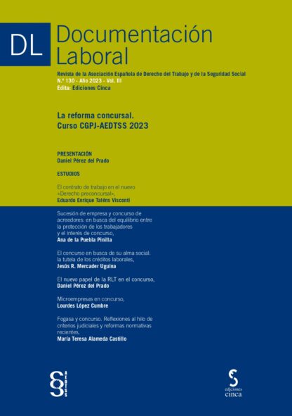 Documentación laboral, 130 Año 2023 Vol. III