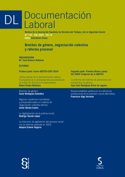 Documentación laboral, 133 Año 2024 Vol. III
