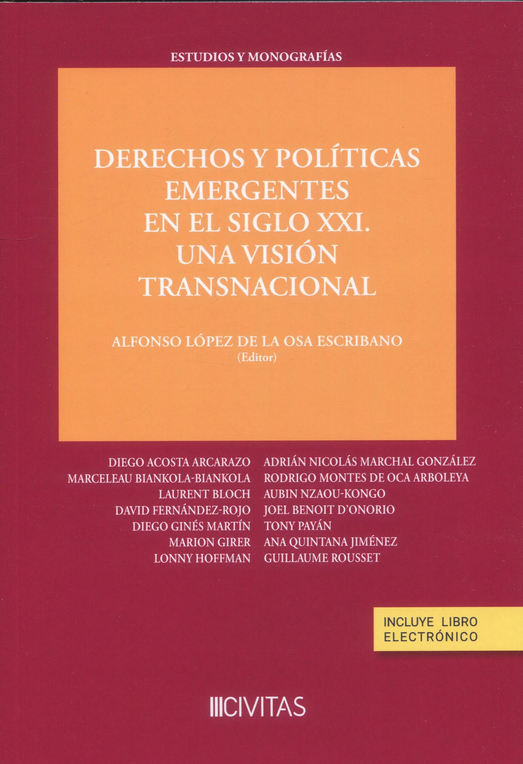 Derecho y políticas emergentes/A. Lópz de la Osa/9788410788336