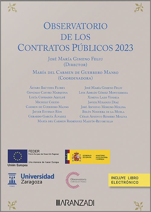 Observatorio de contratos públicos 2023/ 9788410296121