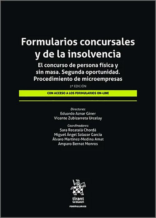 Formularios concursales de insolvencia/ 9788410954342