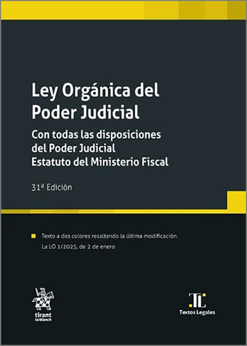 Ley orgánica poder judicial / J. Montero/ 9788410957831