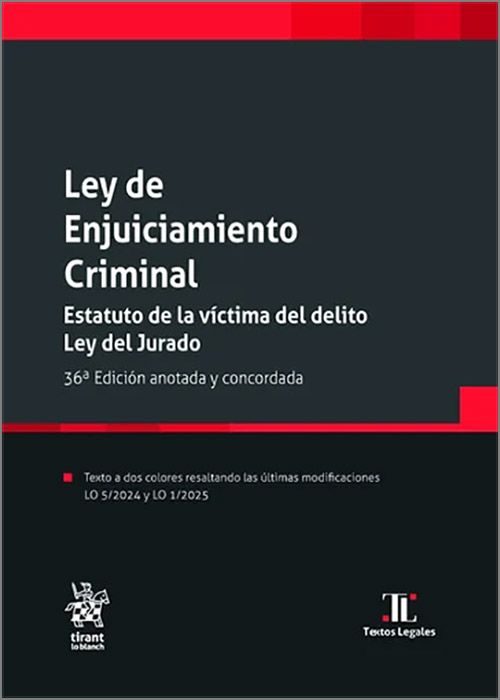 Ley de enjuiciamiento criminal / J. Montero/ 9788410957954