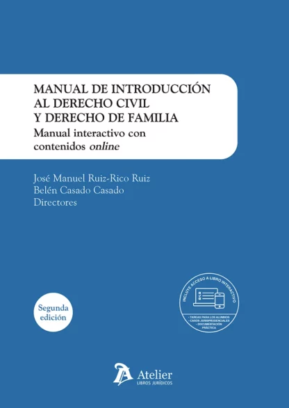 Manual de introducción al Derecho civil y Derecho de familia.2025. Manual interactivo con contenido online