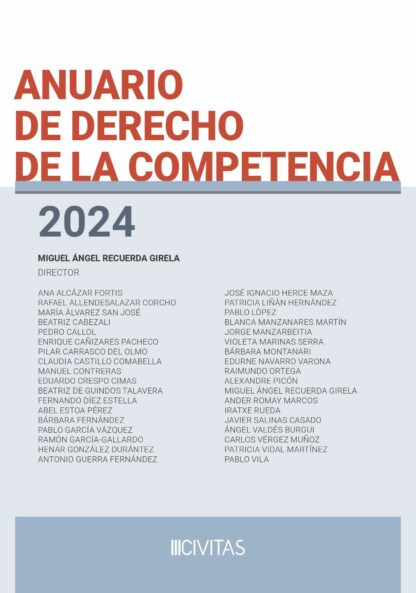 Anuario de derecho de la competencia 2024