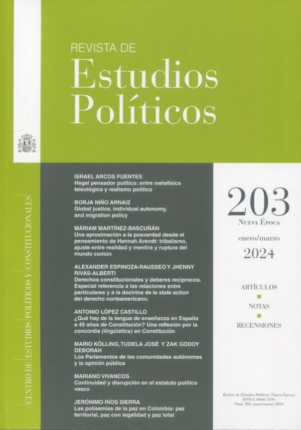 Revista de Estudios Políticos 2025