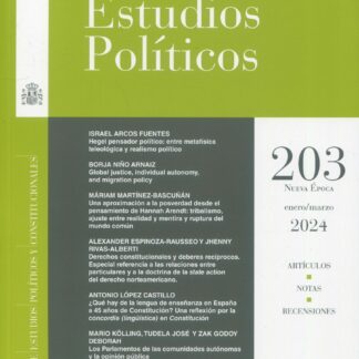 Revista de Estudios Políticos 2025 Nº 207, 208, 209 y 210. Periodicidad trimestral