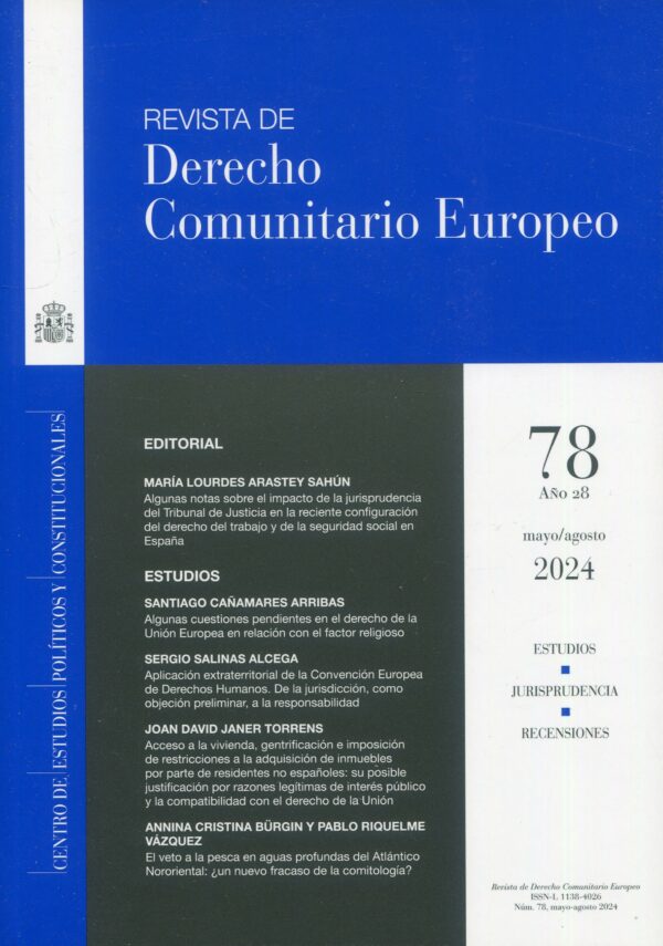 Revista de Derecho Comunitario Europeo 2025