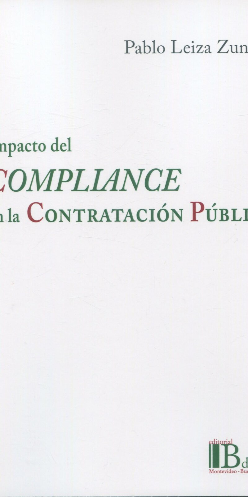 Impacto compliance contratación pública / 9789915684314