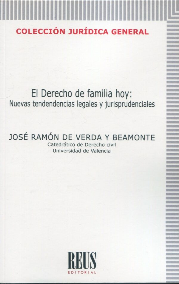 Derecho de familia hoy / J.Ramón de Verda / 9788429029086