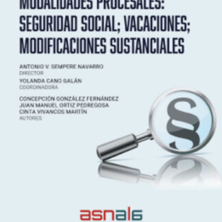 Modalidades procesales: seguridad social; vacaciones; modificaciones sustanciales