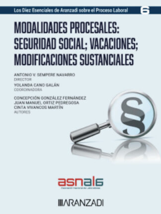 Modalidades procesales: seguridad social; vacaciones; modificaciones sustanciales