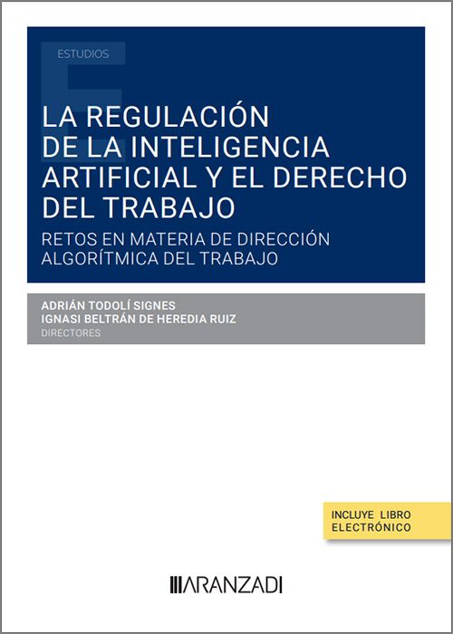 Regulación inteligencia artificial/A. Todolí/ I. Beltrán9788410788299