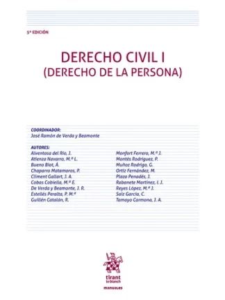 Derecho Civil I. Derecho de la persona