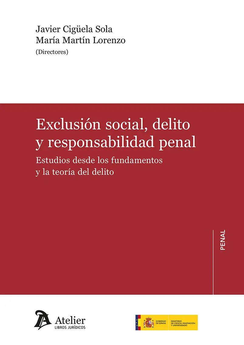 Exclusión social delito responsabilidad penal /9791387543310