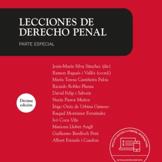 Lecciones de derecho penal. Parte especial 2025