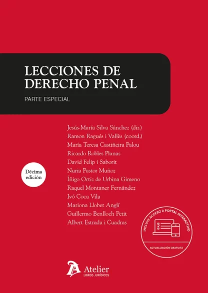 Lecciones de derecho penal. Parte especial 2025