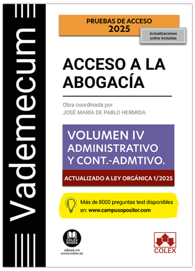 Vademecum Acceso abogacía IV / 9788411949033