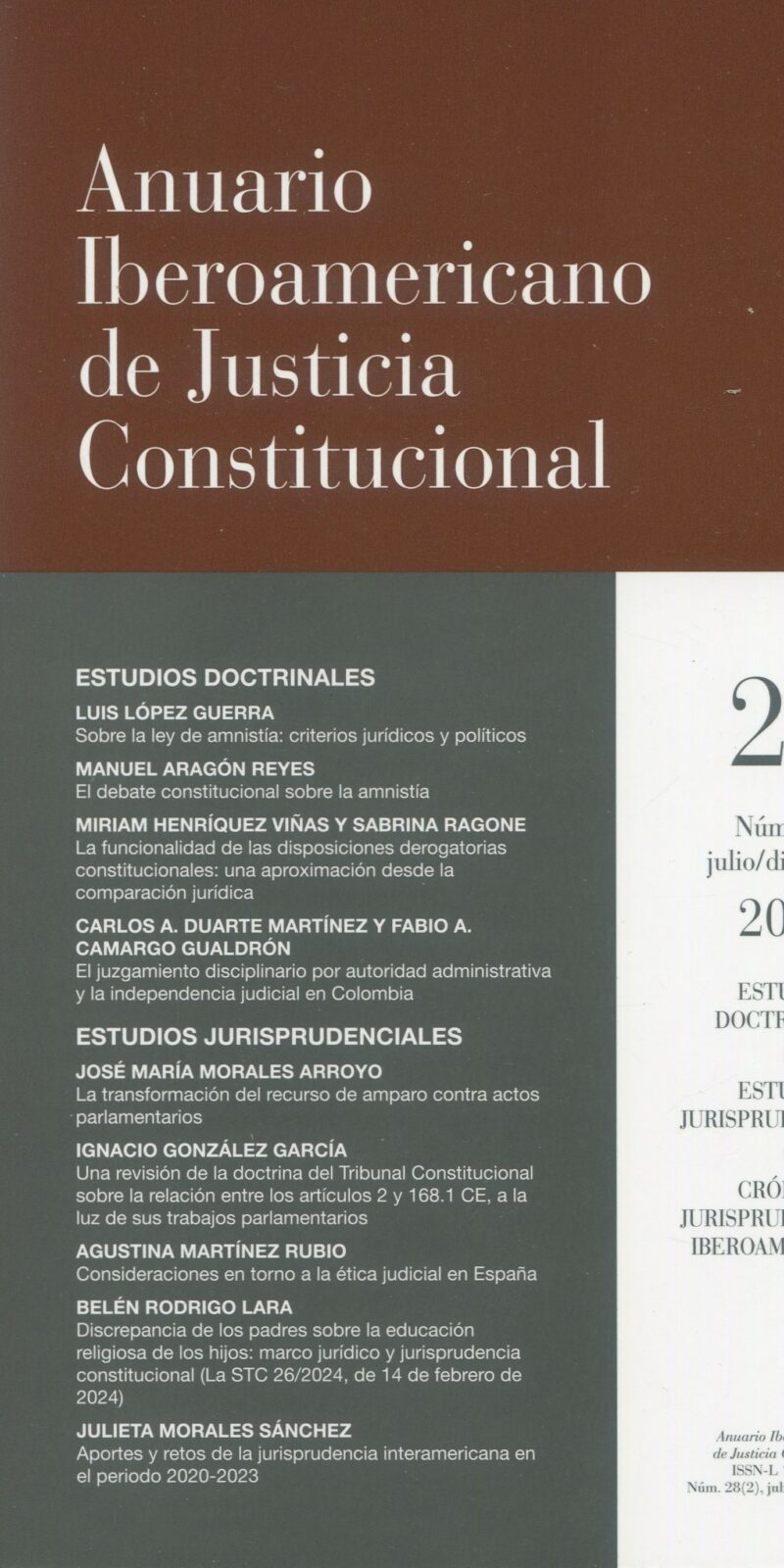 Anuario Iberoamericano de Justicia Constitucional Nº 28 (2)