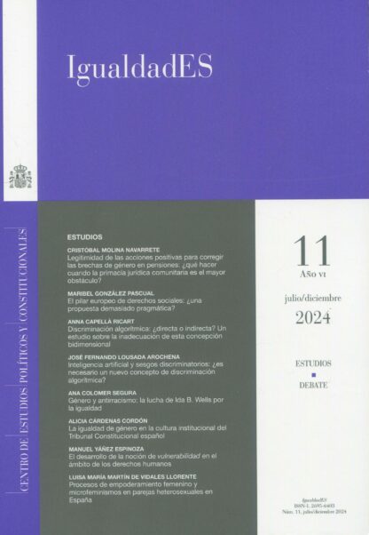 IgualdadES Nº 11. Julio/ diciembre 2024