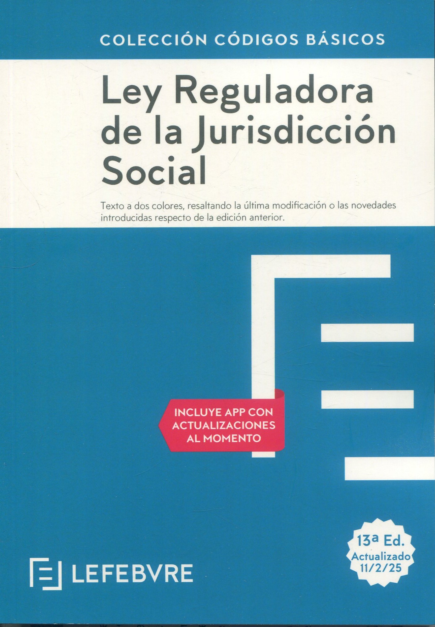 Ley Reguladora Jurisdicción Social / 9788410431454/ LEFEBRE