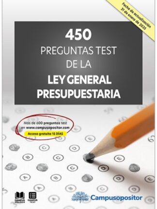 450 Preguntas test de la Ley General Presupuestaria