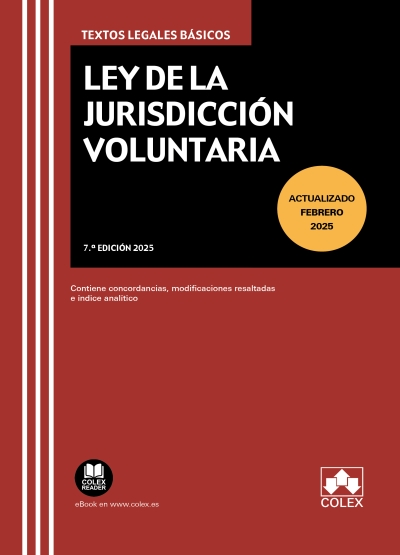 Ley de JurisdicciónLey de Jurisdicción Voluntaria / 9788411949095