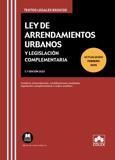 Ley de arrendamientos urbanos / 9788411949347 / COLEX