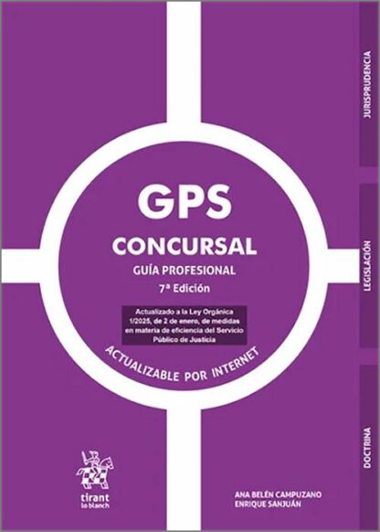 GPS Concursal Guía Profesional. Actualizado a la Ley Orgánica 1/2025, de 2 de enero