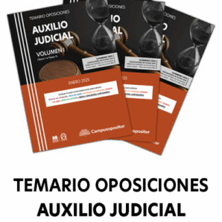 Temario oposiciones. Auxilio judicial 2025 (3 Volúmenes) EXÁMENES 2025 | Convocatoria realizada por Orden PJC/1437/2024, de 3 de diciembre