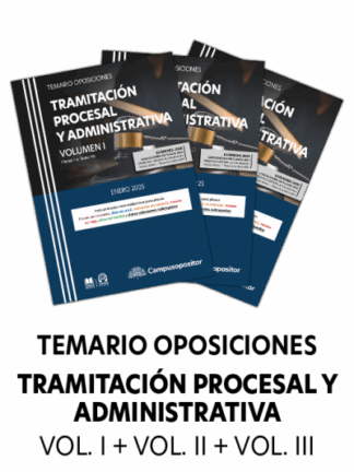 Temario para las oposiciones de Tramitación procesal y administrativa 3 Vol. 2025