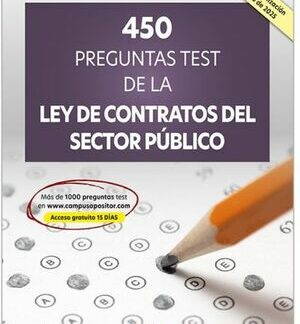450 Preguntas test de la Ley de Contratos del Sector Público