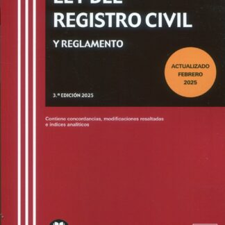 Ley del Registro Civil y Reglamento 2025