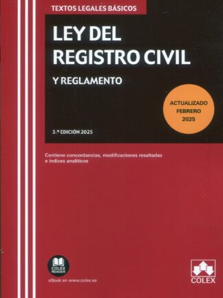 Ley del Registro Civil y Reglamento 2025